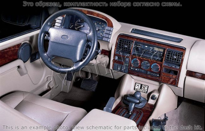 Декоративные накладки салона Land Rover Discovery 1995-1998 АКПП, полный набор, Соответствие OEM, 1997 Year Only