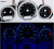 Mercedes Vito W638 (96-03) светящиеся шкалы приборов - накладки на циферблаты панели приборов, дизайн № 2